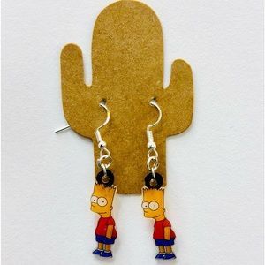 Bart Simpson earrings